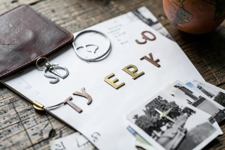 A travel itinerary with different currency symbols.